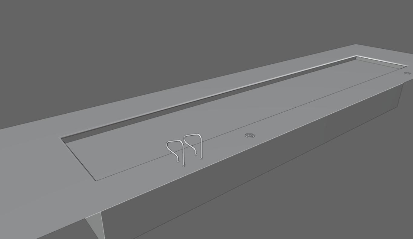 Masonry Pool - Piscina de alvenaria Low-poly 3D model_12