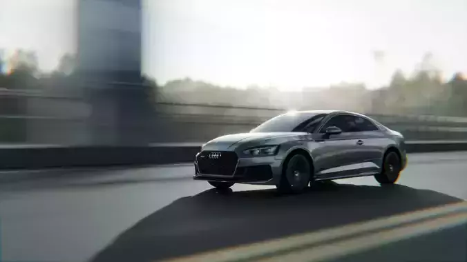 AUDI RS5 ON A BRIDGE 