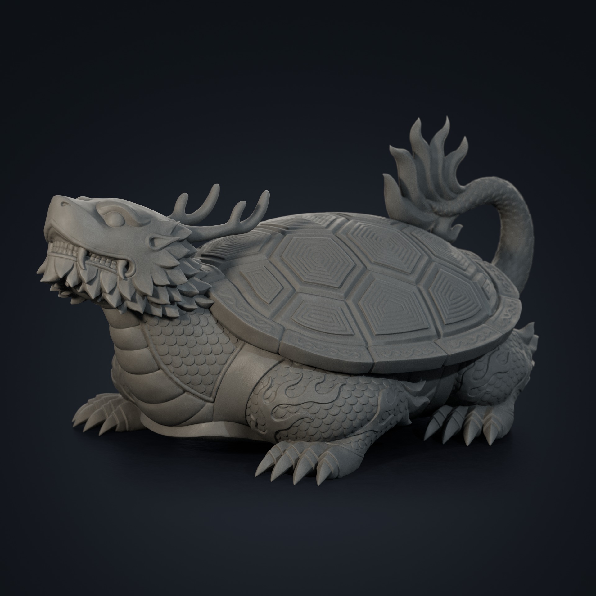 Dragon Turtle 3D print model_1