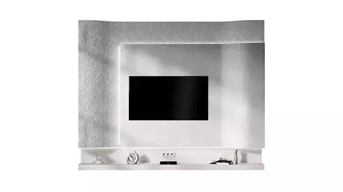 TV Wall kit Modern minimal wave wall