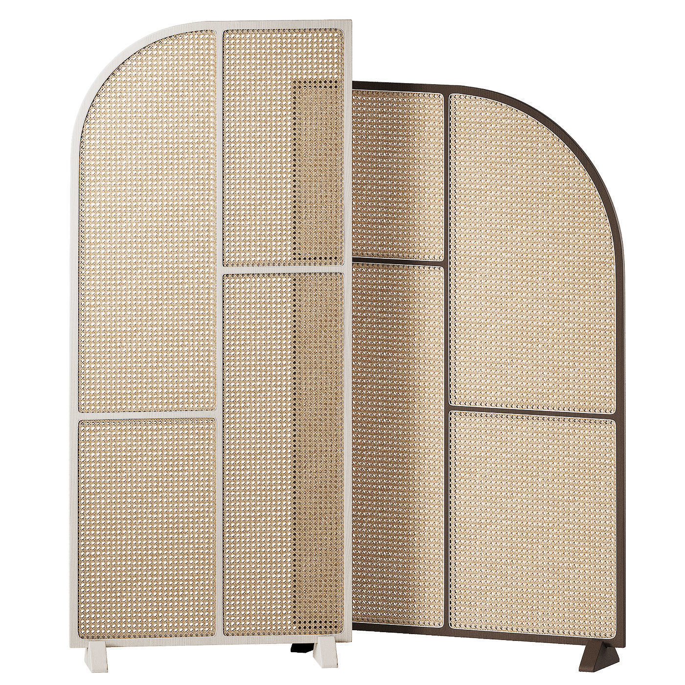 Room Dividers - Rattan Interior Partitions Screen 3D model_2