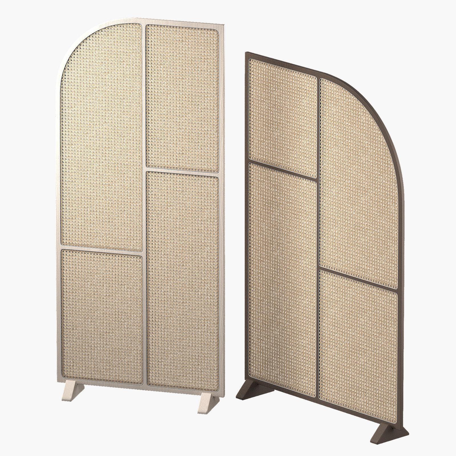 Room Dividers - Rattan Interior Partitions Screen 3D model_5