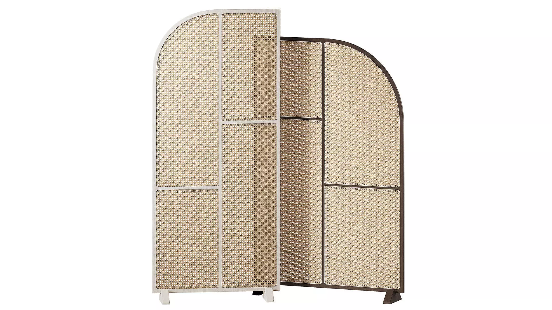Room Dividers - Rattan Interior Partitions Screen 3D model_0