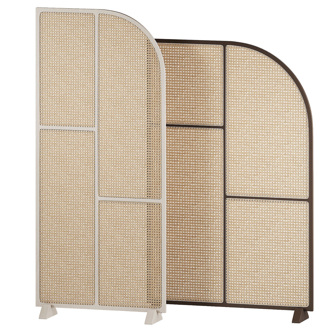 Room Dividers - Rattan Interior Partitions Screen 3D model_3