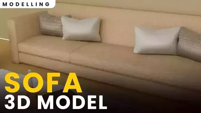 Sofa 3D Model Made In 3ds Max