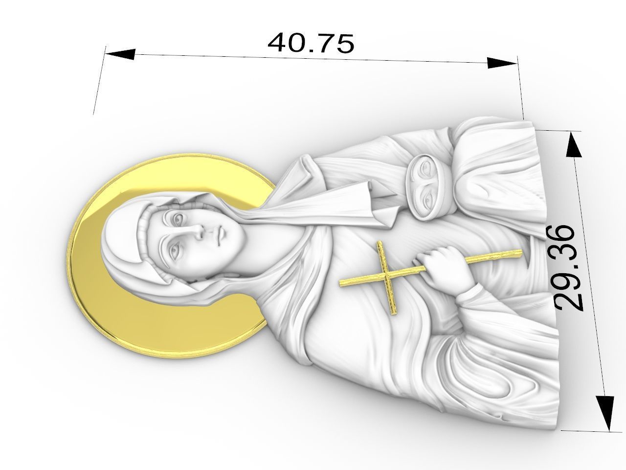 Saint Paraskevi of Rome 3D print model_2