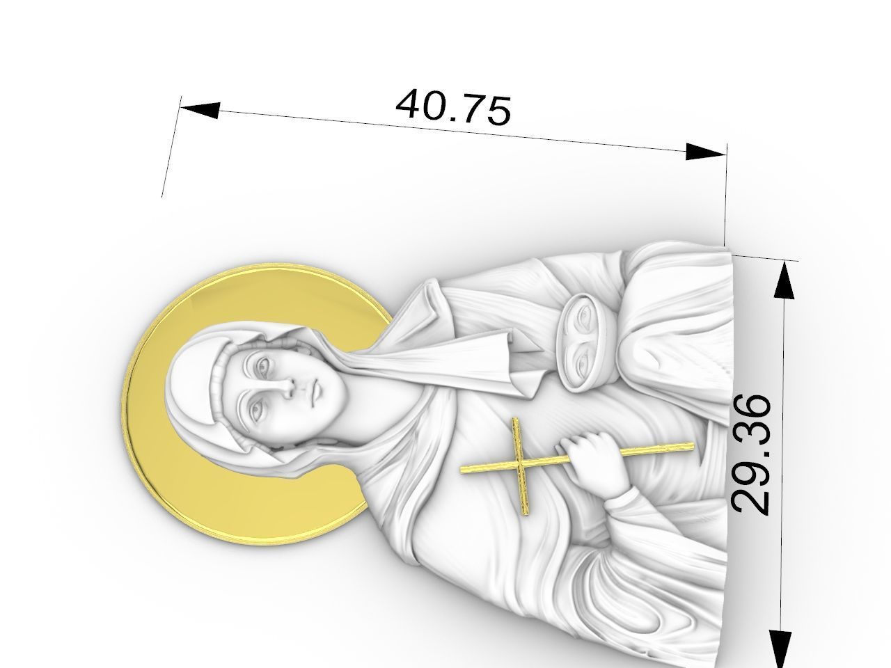 Saint Paraskevi of Rome 3D print model_8