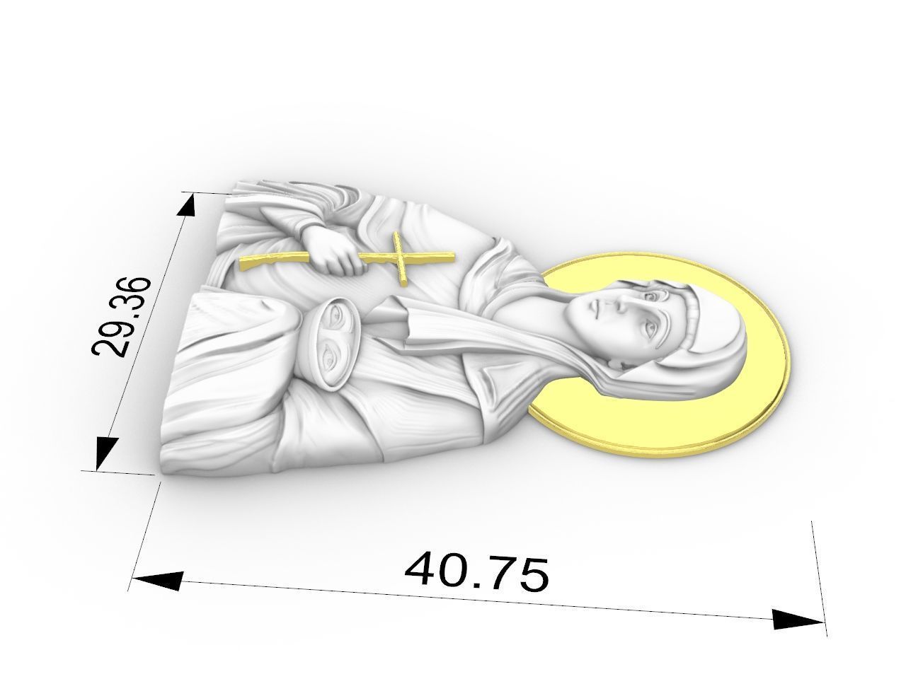 Saint Paraskevi of Rome 3D print model_3