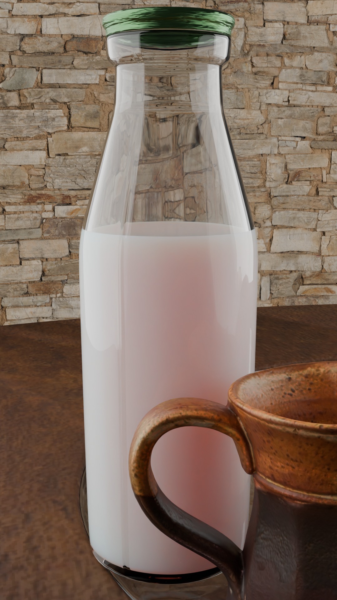 Artisanal Croissant Breakfast Set  3D model_15