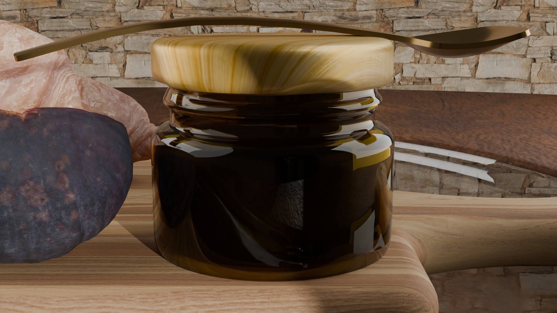 Artisanal Croissant Breakfast Set  3D model_13