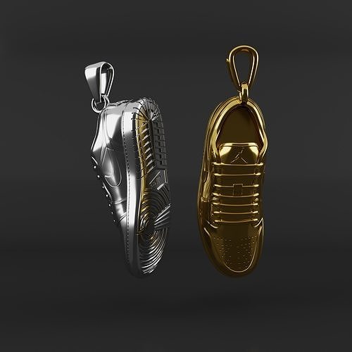Nike Air Jordan 1 shoe pendant 3D print model