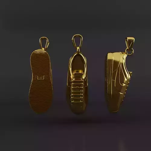 Nike Cortez shoe pendant 3D print model