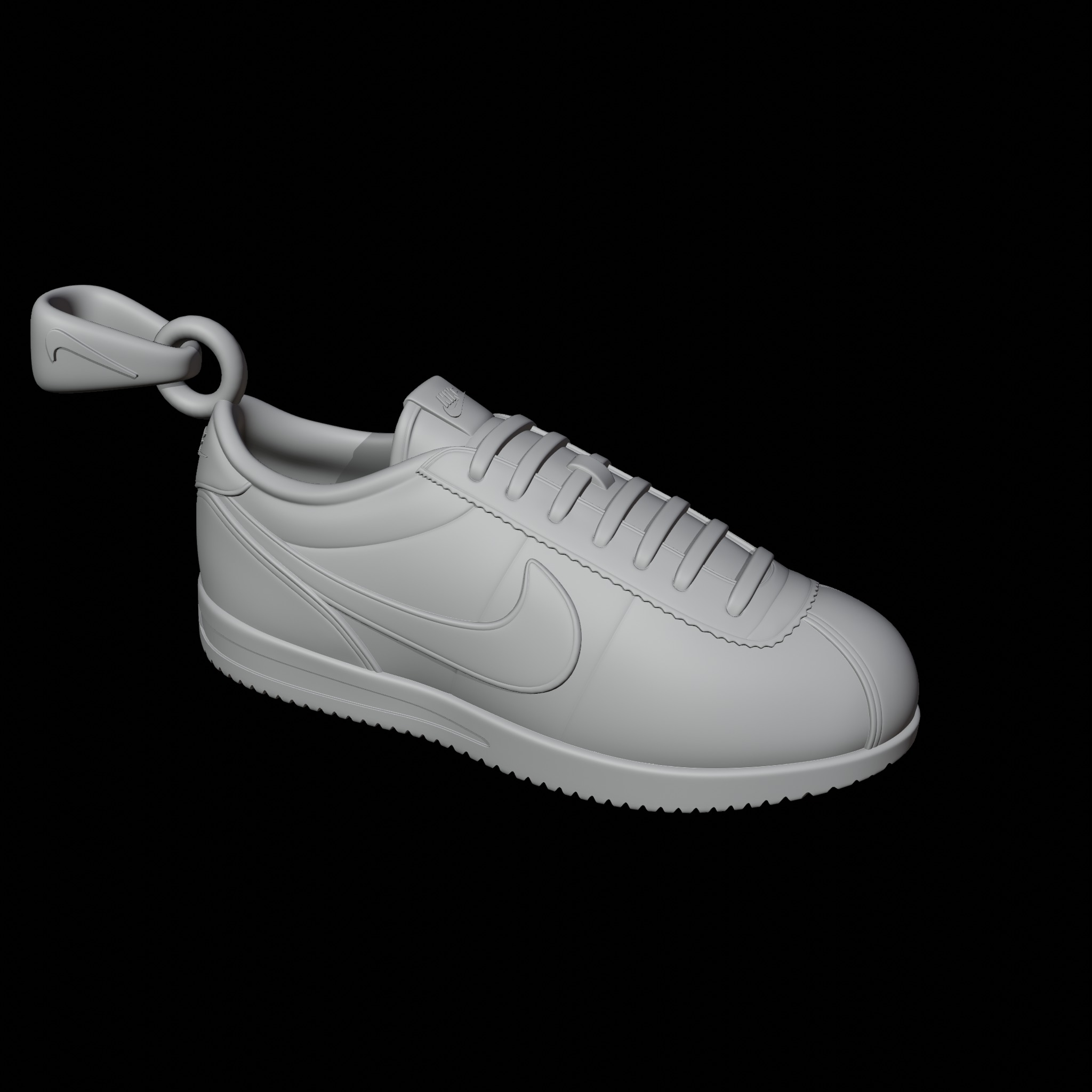 Nike Cortez shoe pendant 3D print model_16