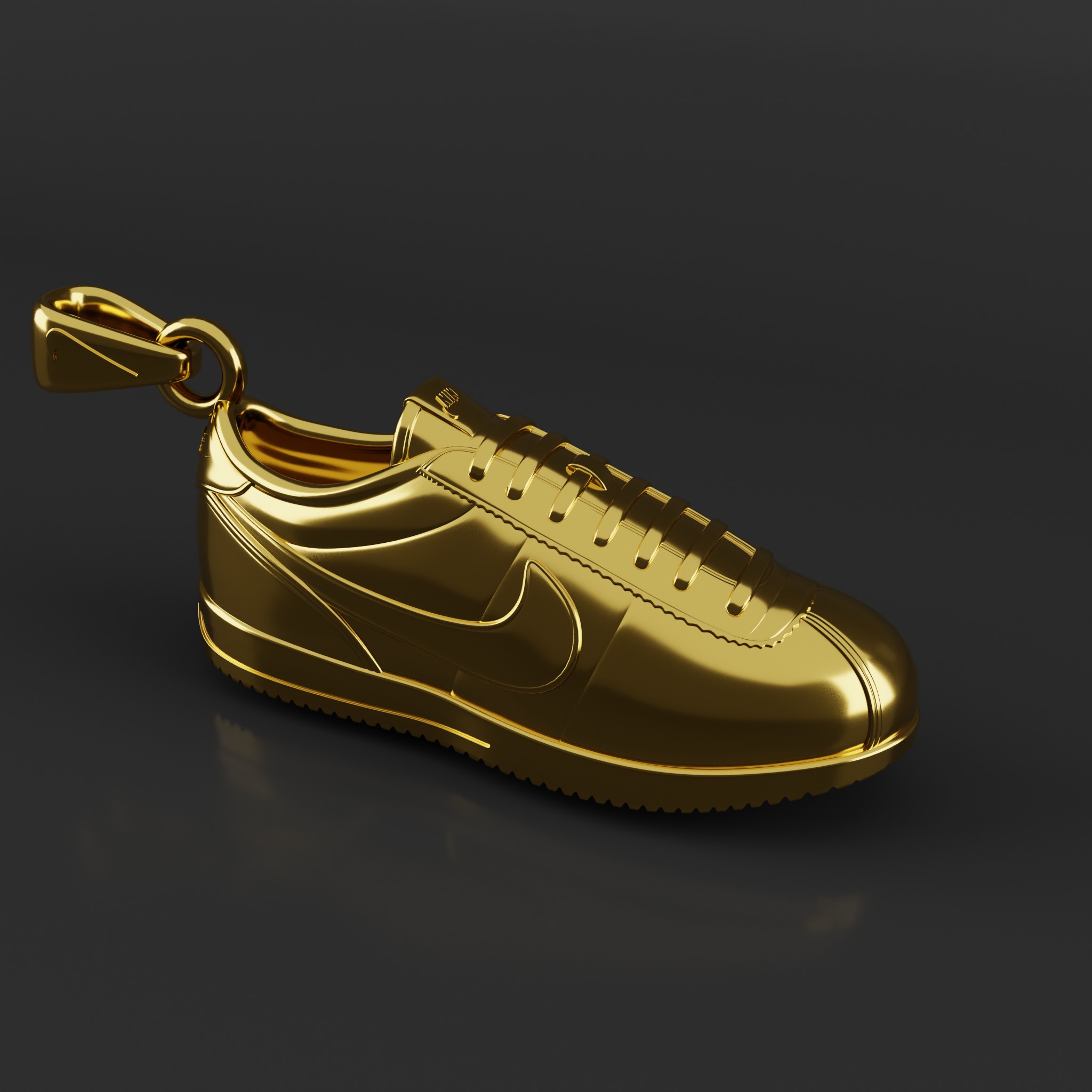 Nike Cortez shoe pendant 3D print model_13