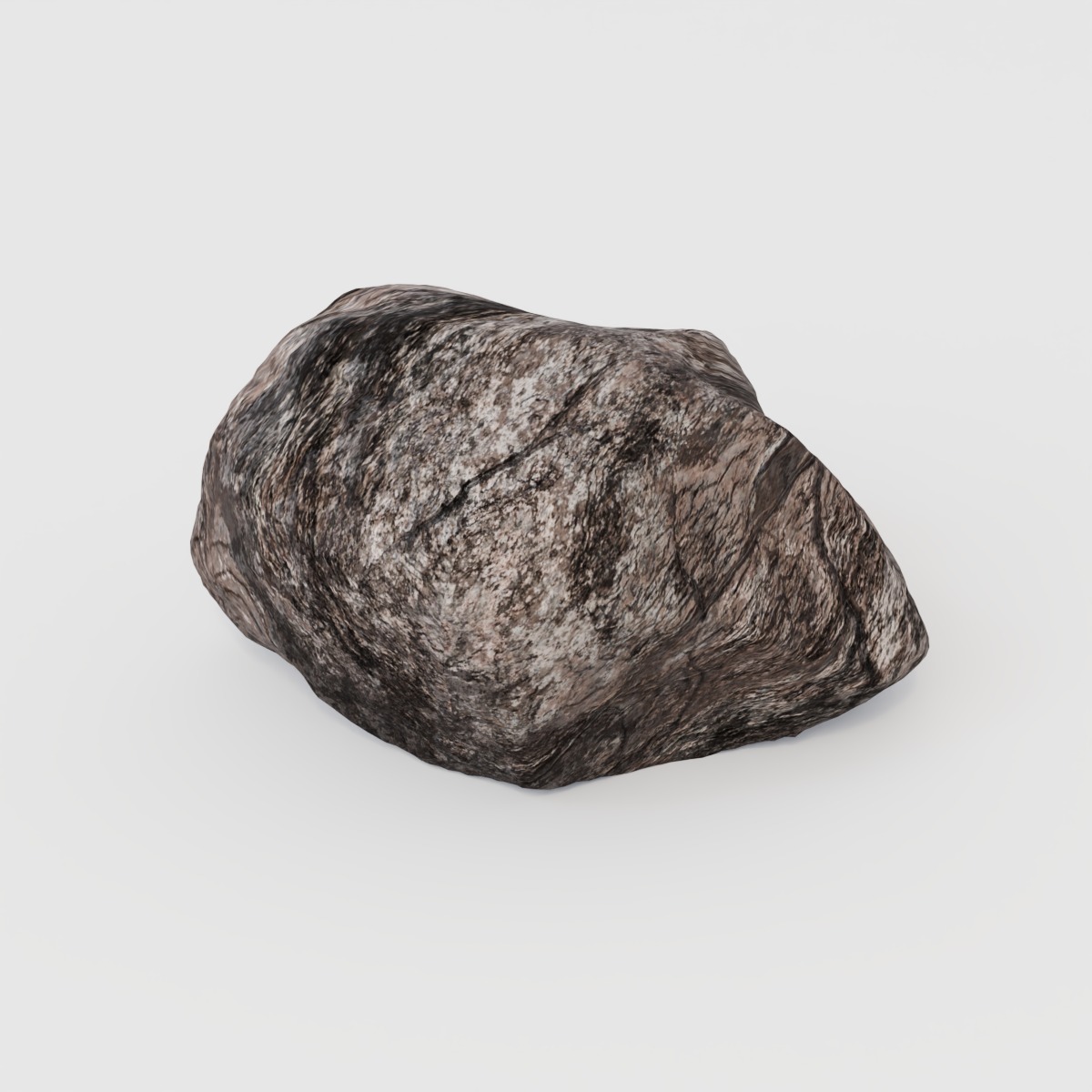 Rock 04 - 3 LOD Models - PBR Textures Low-poly 3D model_1