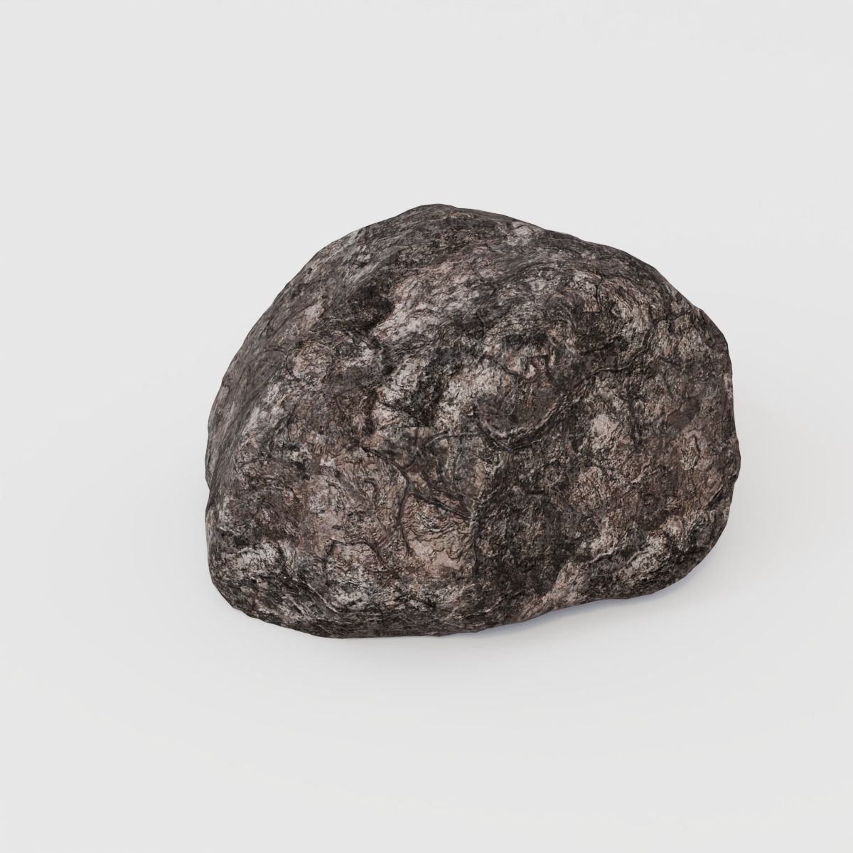 Rock 04 - 3 LOD Models - PBR Textures Low-poly 3D model_5