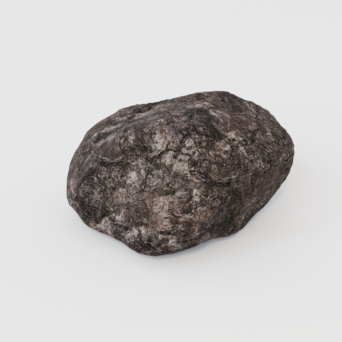 Rock 04 - 3 LOD Models - PBR Textures Low-poly 3D model_6