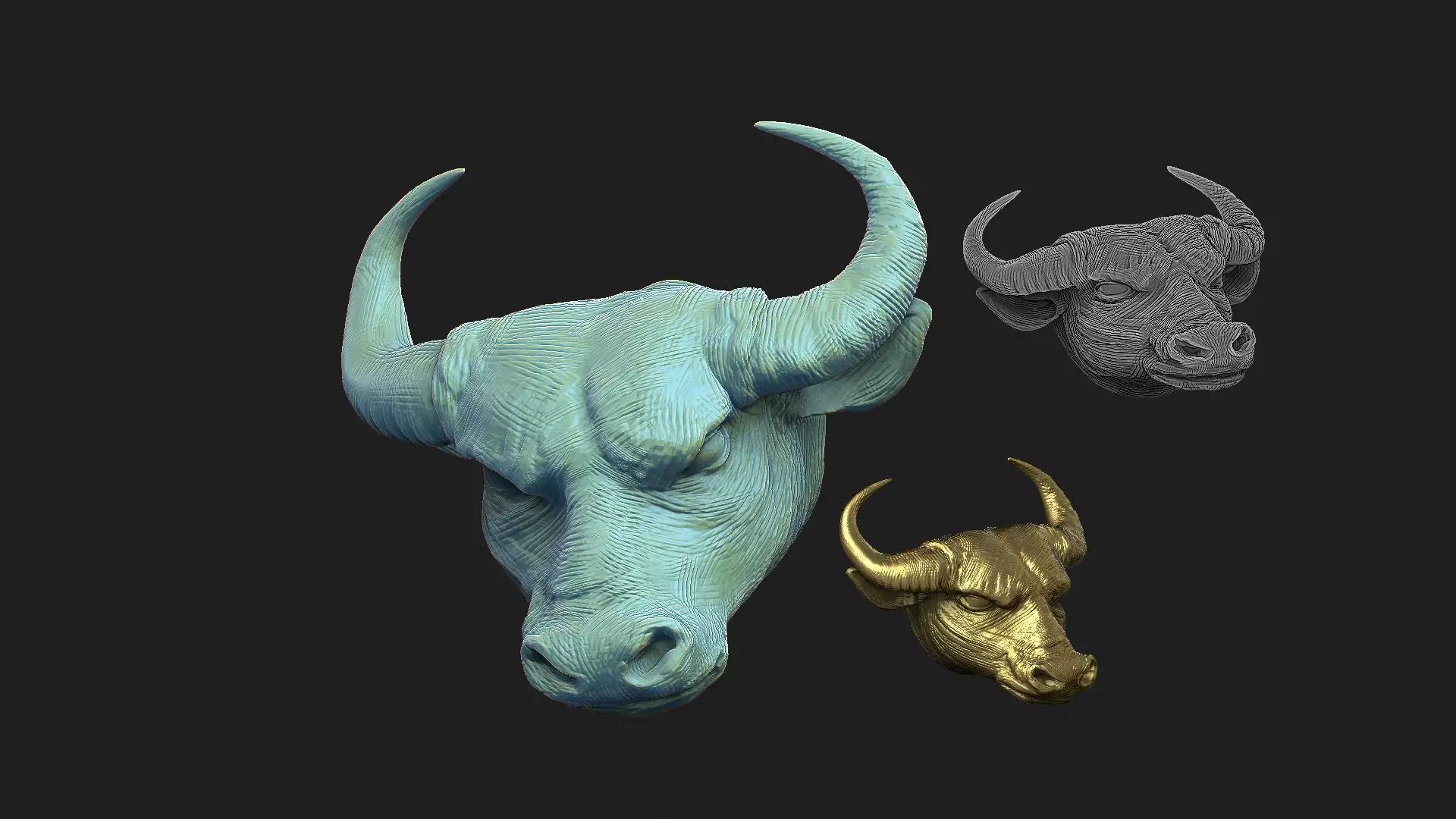 bull 2 3D print model