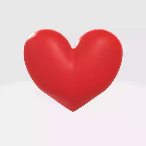 Red Heart-shaped