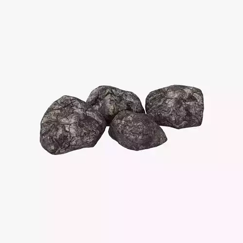 Rock Pack 01 - 4 Models with LOD - PBR Textures 3D model