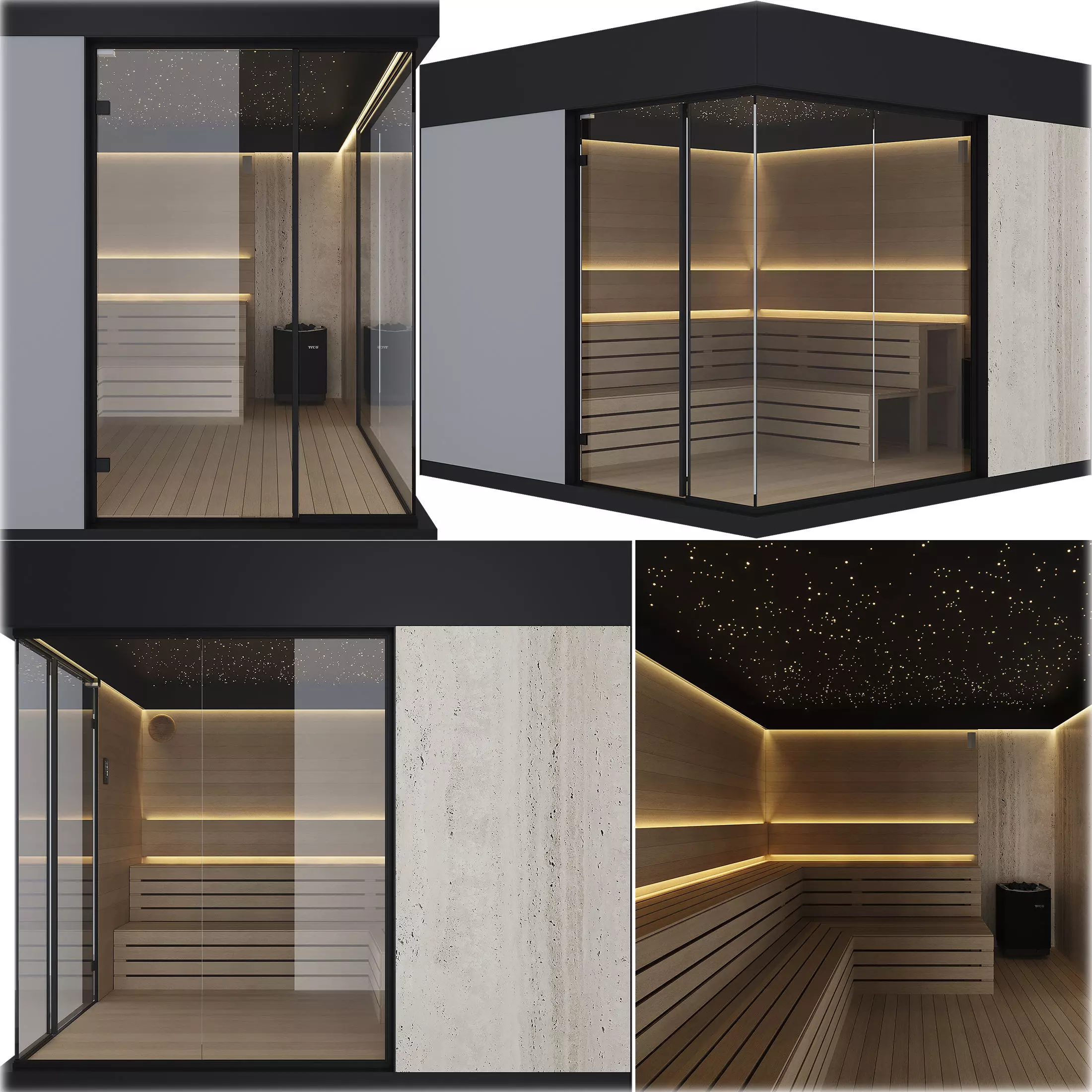 SAUNA 3D model