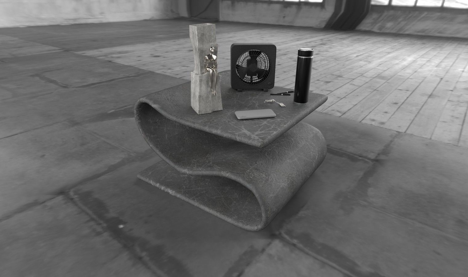 CULLINAN - Luxury Abstract Table 3D model_1