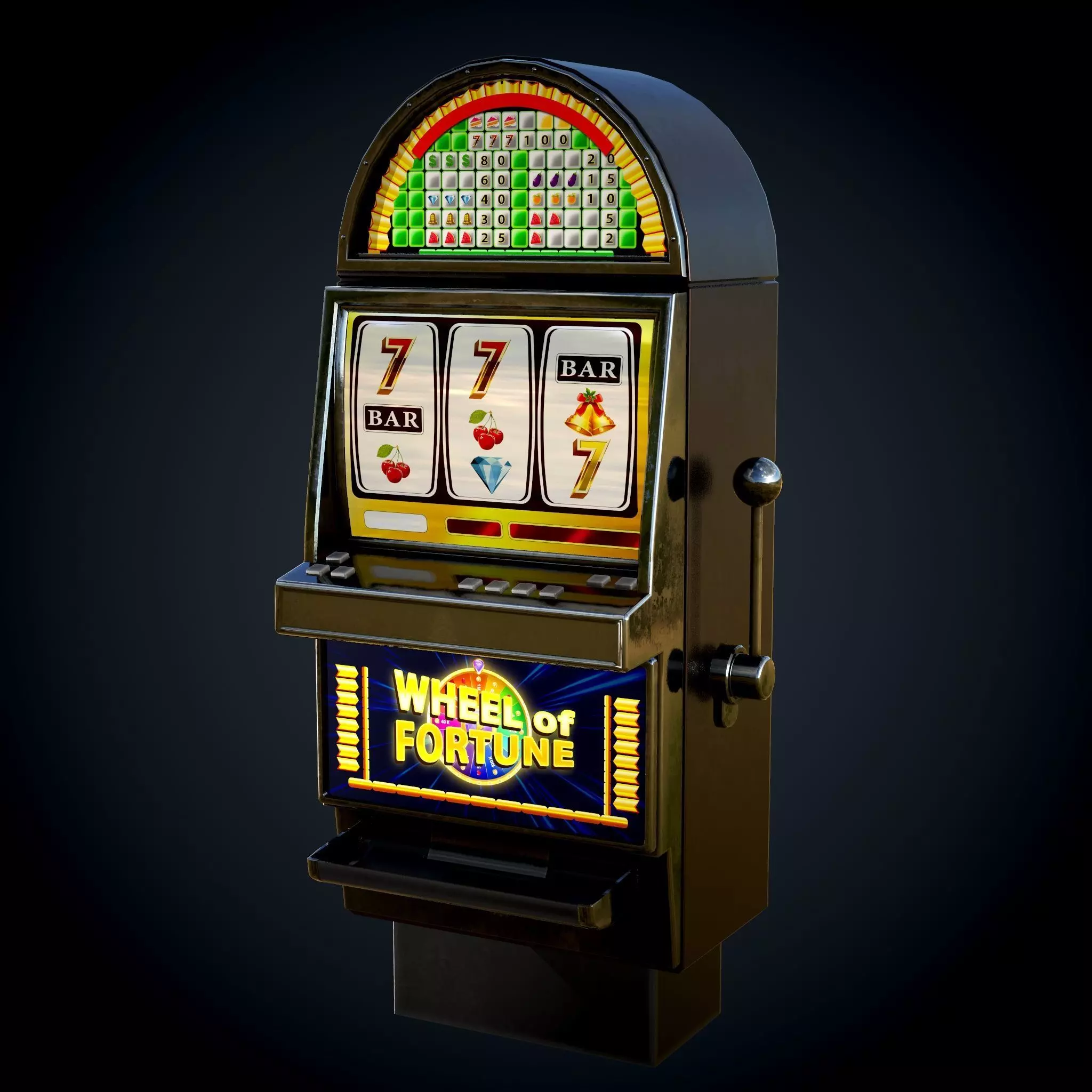 Solt Machine Cashino Games  Low-poly 3D model_0