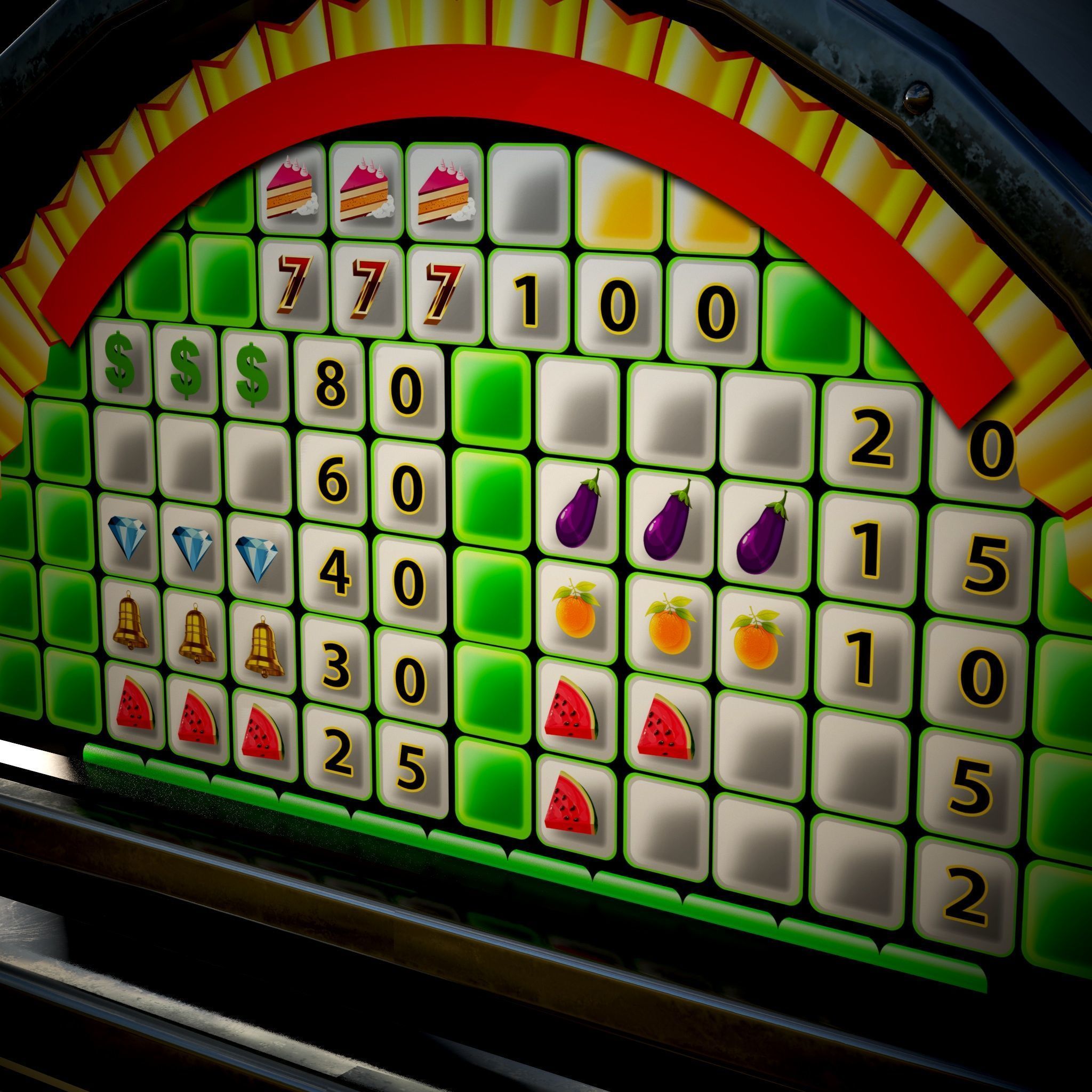 Solt Machine Cashino Games  Low-poly 3D model_9