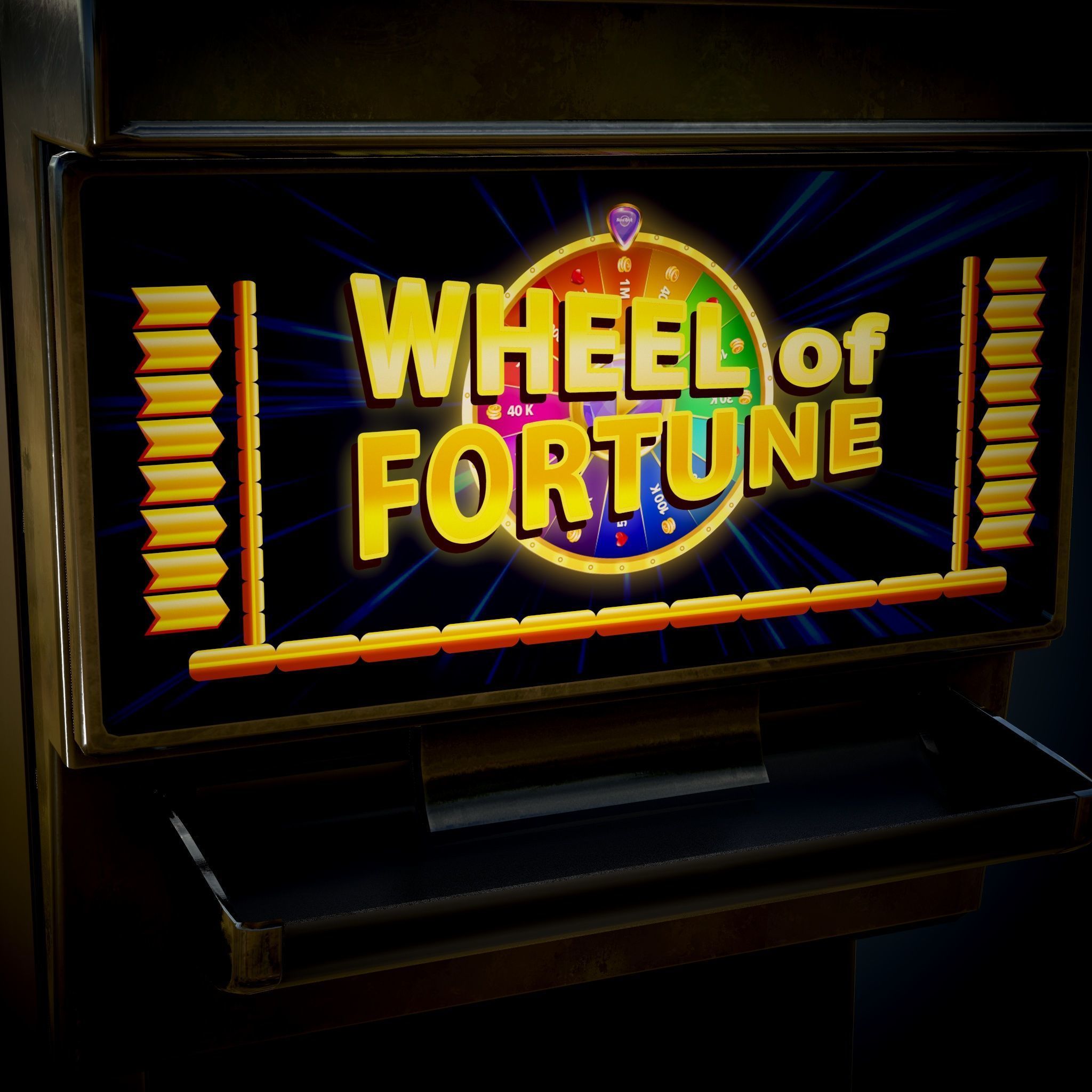 Solt Machine Cashino Games  Low-poly 3D model_5