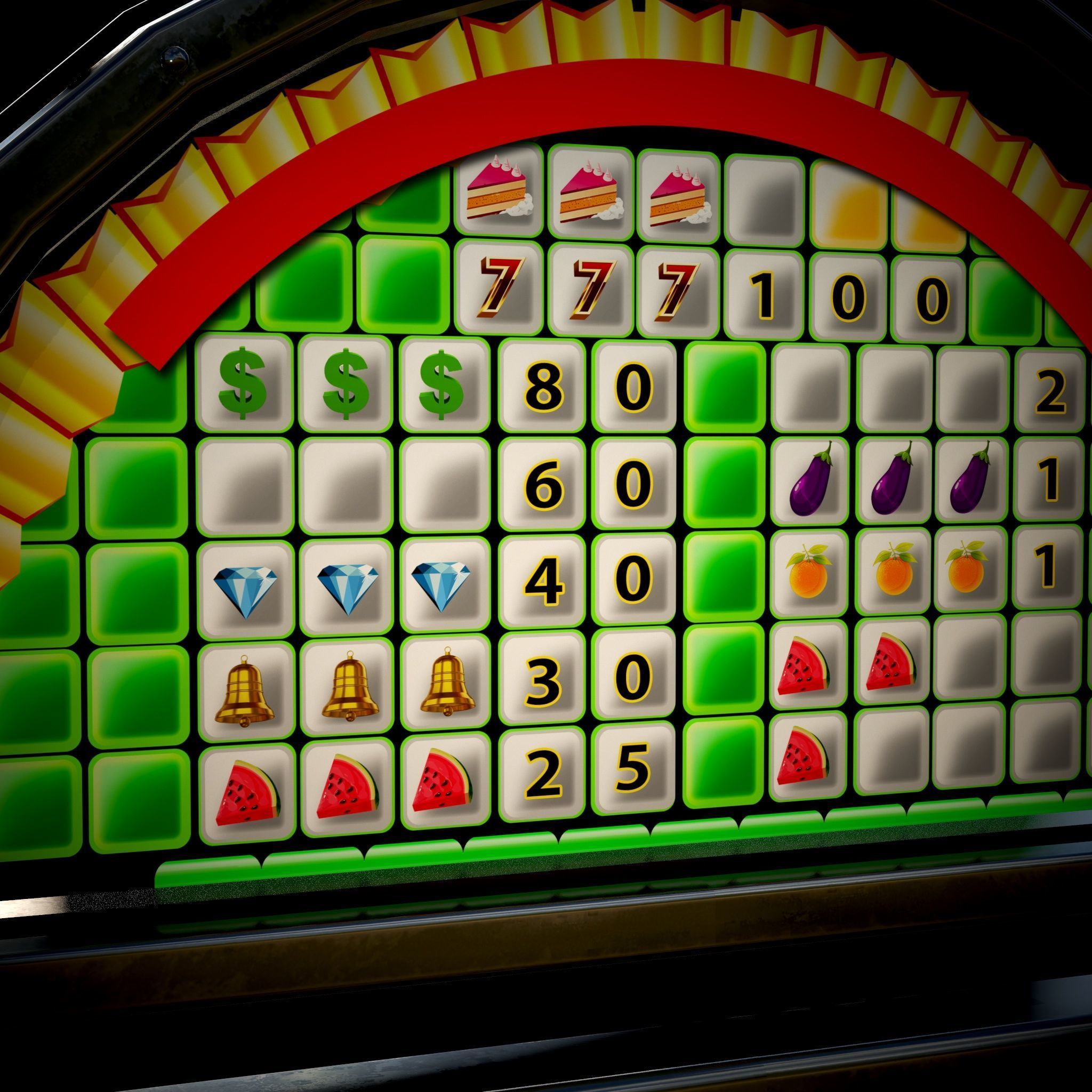 Solt Machine Cashino Games  Low-poly 3D model_3