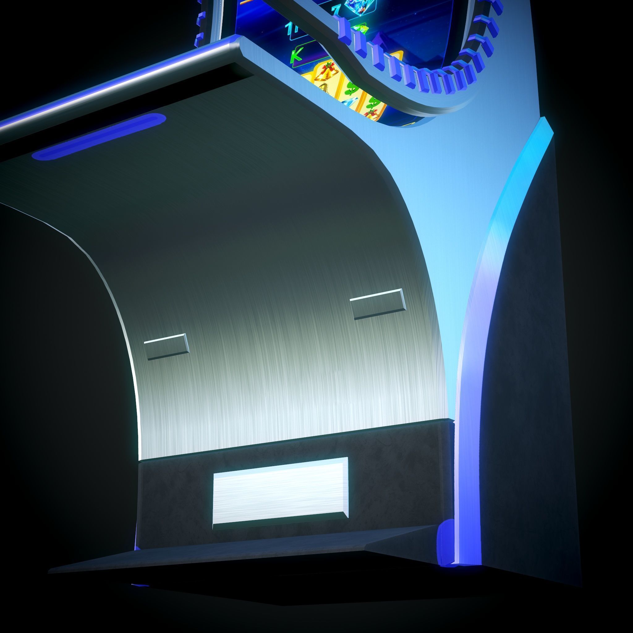 Slot Machine Cashino Games Low-poly 3D model_7