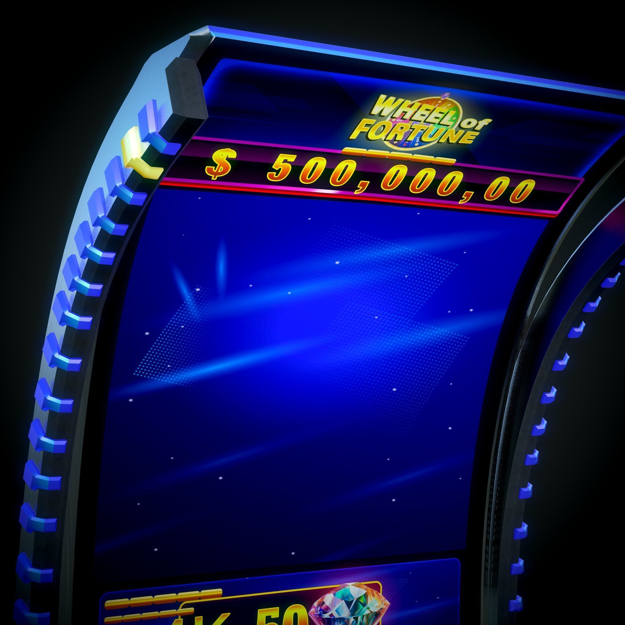 Slot Machine Cashino Games Low-poly 3D model_4