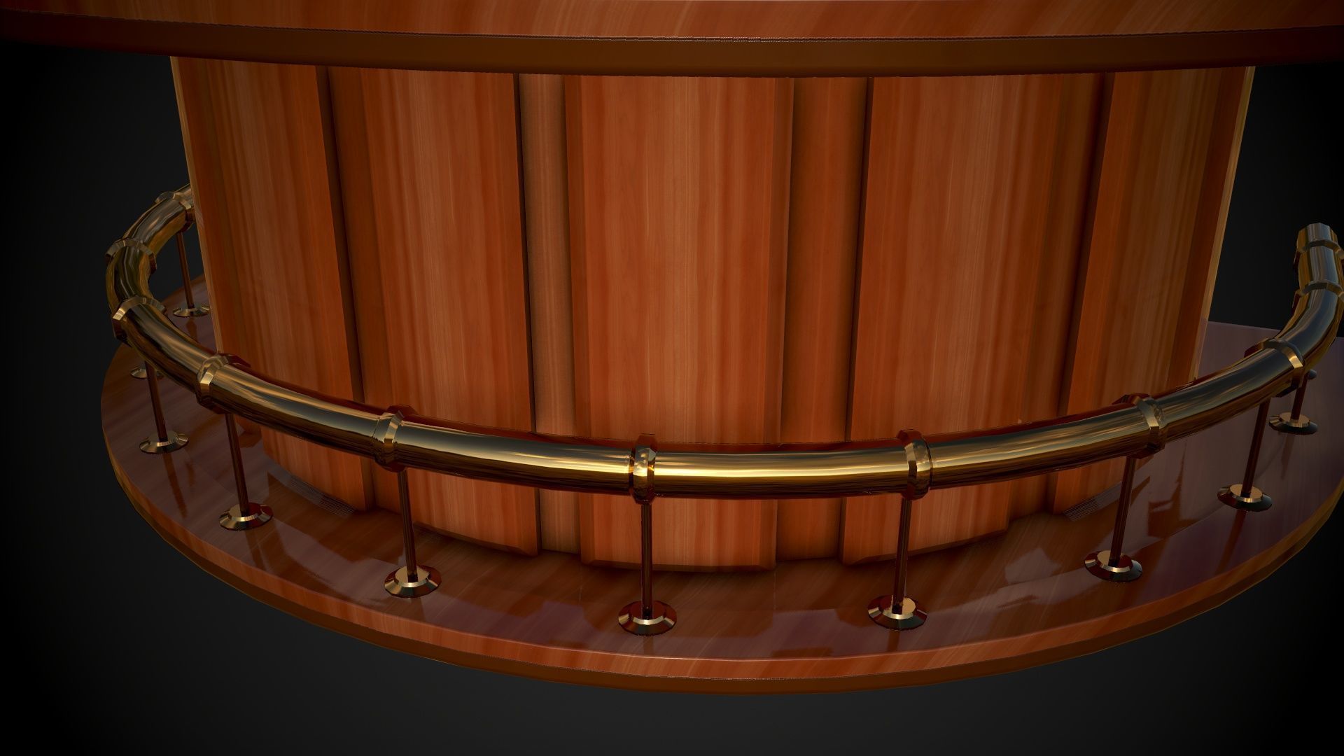 Black Jack Table gambling games Low-poly 3D model_9