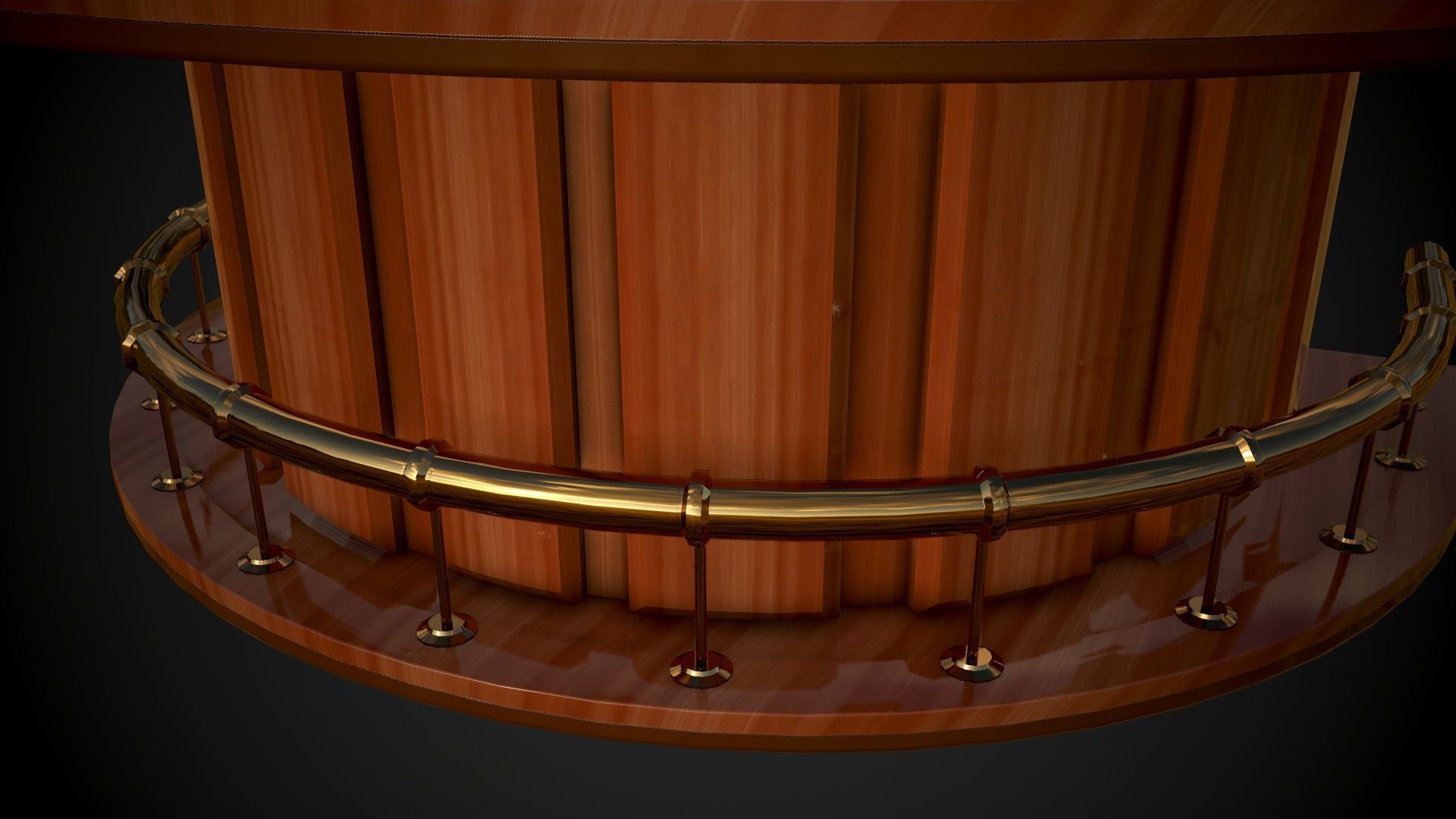 Black Jack Table gambling games Low-poly 3D model_8