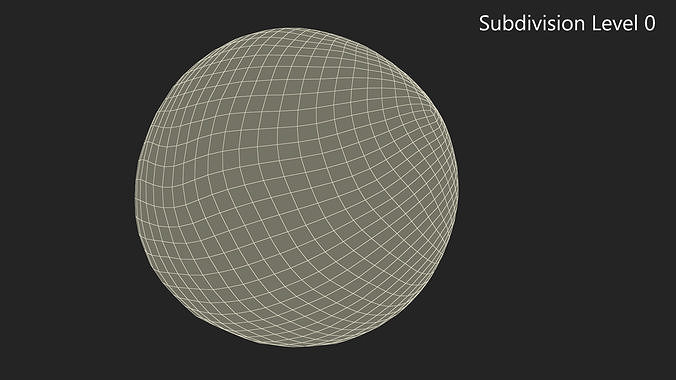 Ice Cream Ball Vanilla 3D model 7