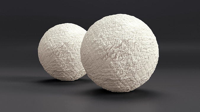 Ice Cream Ball Vanilla 3D model 3
