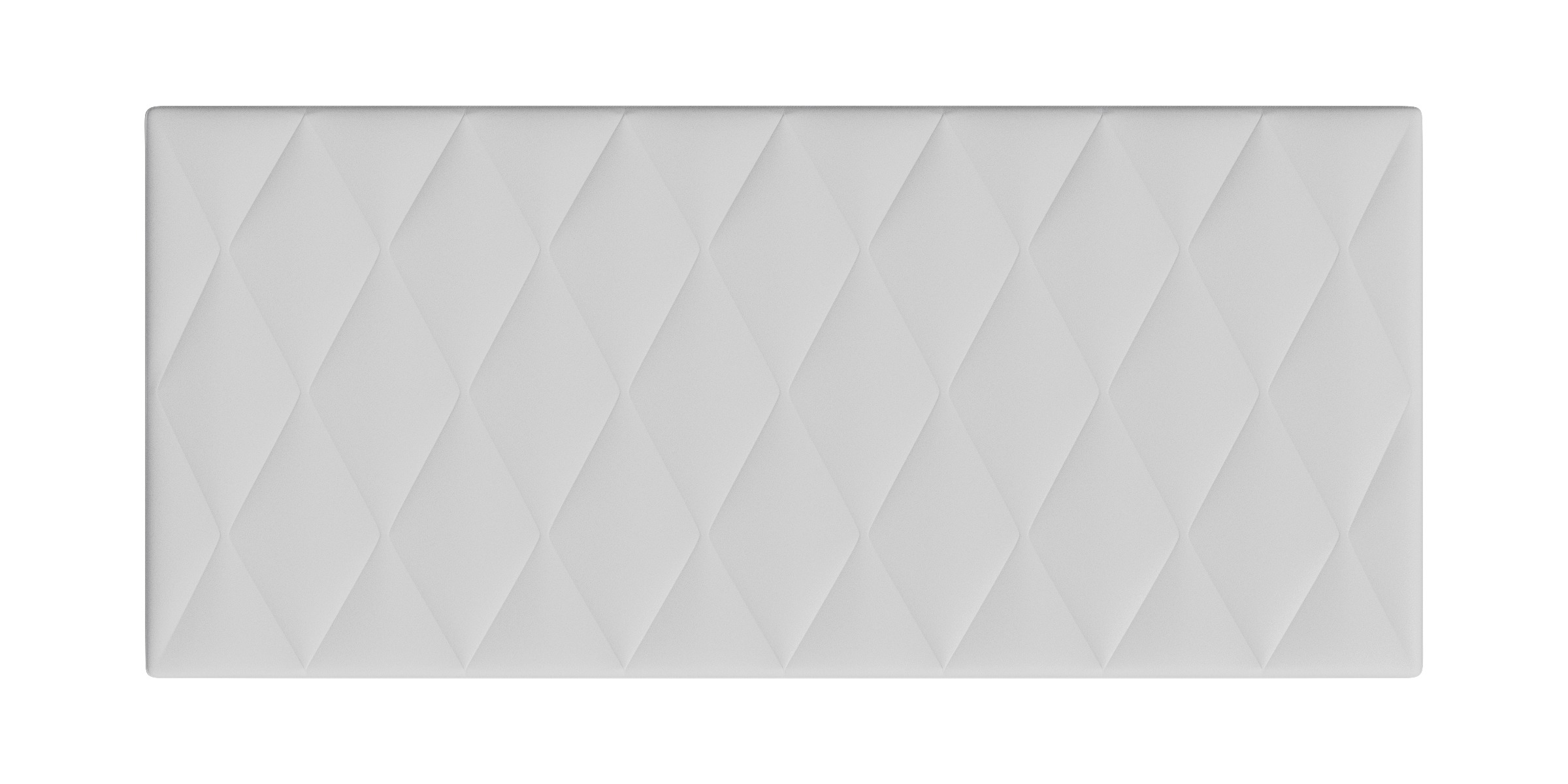 White Rhombus Mattress 3D model_1