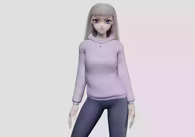 teen anime girl V31093 