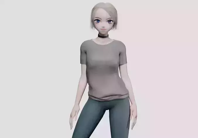 sweet anime girl V31790 