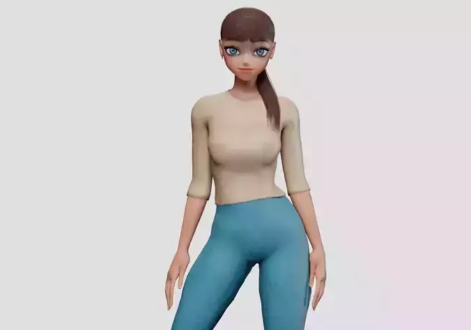 stylized anime girl V22425 