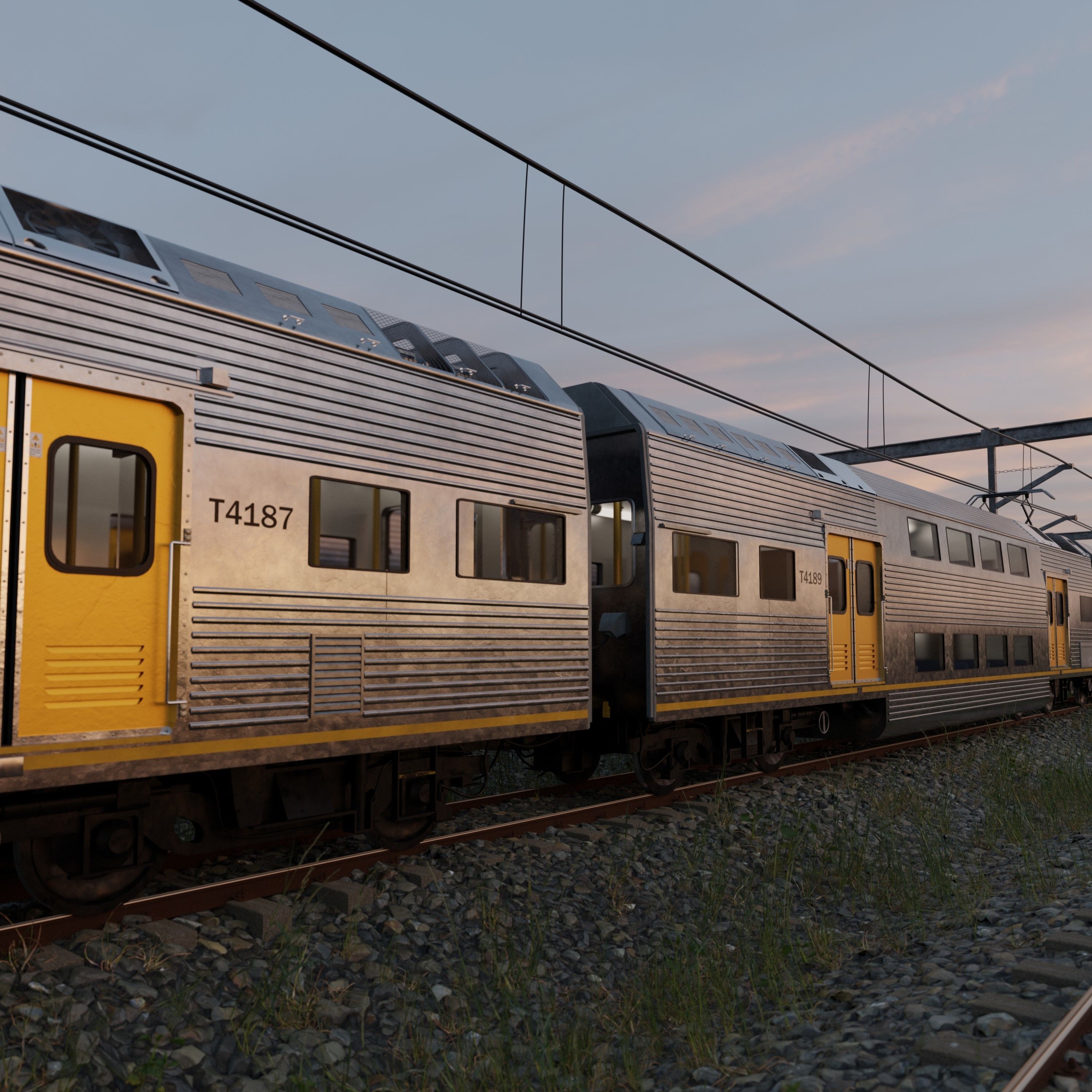Sydney Trains K-Set 3D Model 3D model_1