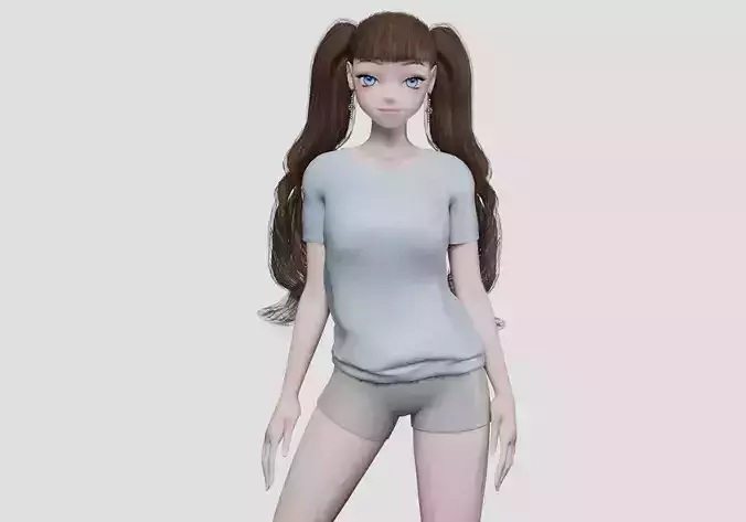 cute anime girl V34594 