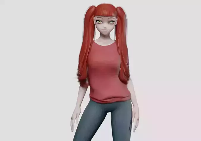 classic cute girl V28850 