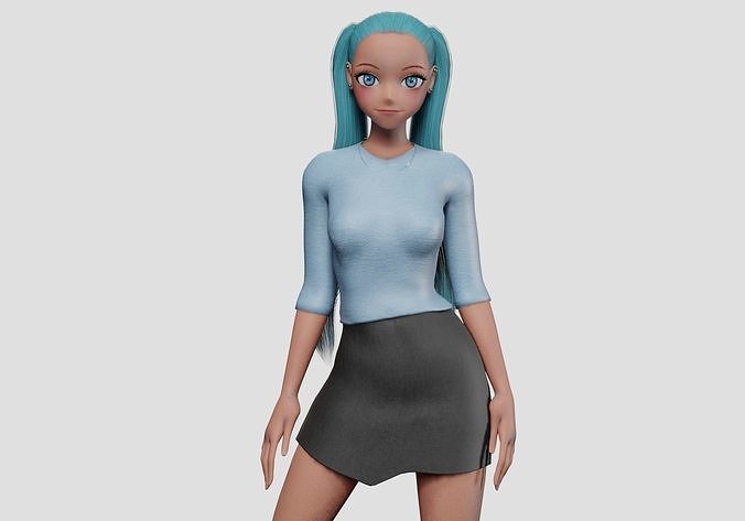 3D model Basic Standard girl V22507 VR / AR / low-poly | CGTrader
