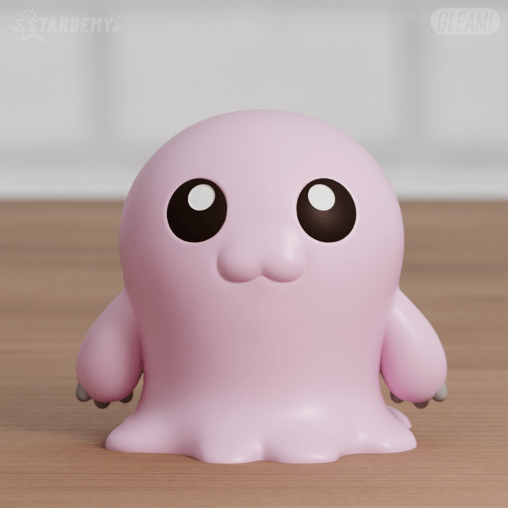 Mochimon Chibi 4 models Digimon Tentomon 3D print model_3