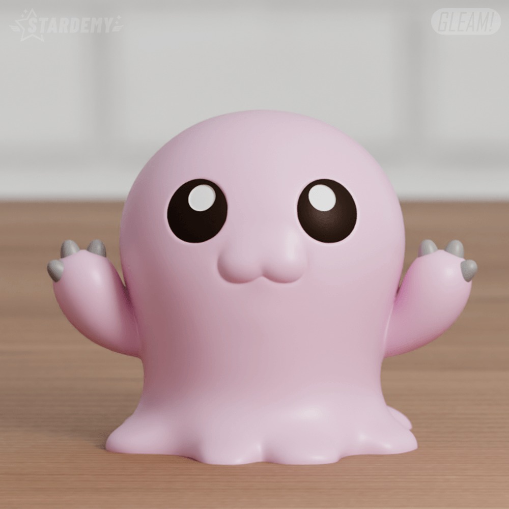 Mochimon Chibi 4 models Digimon Tentomon 3D print model_6