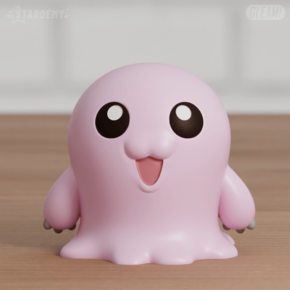 Mochimon Chibi 4 models Digimon Tentomon 3D print model_4