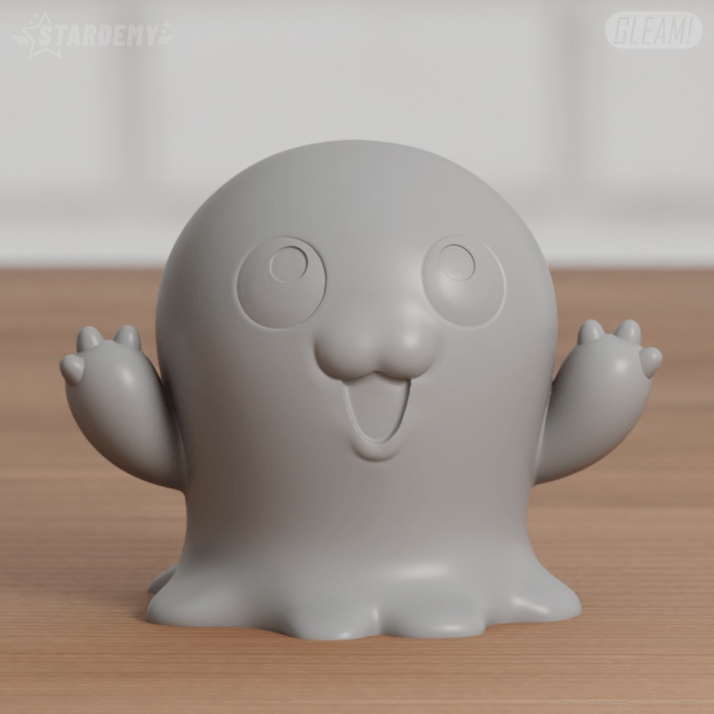 Mochimon Chibi 4 models Digimon Tentomon 3D print model_2