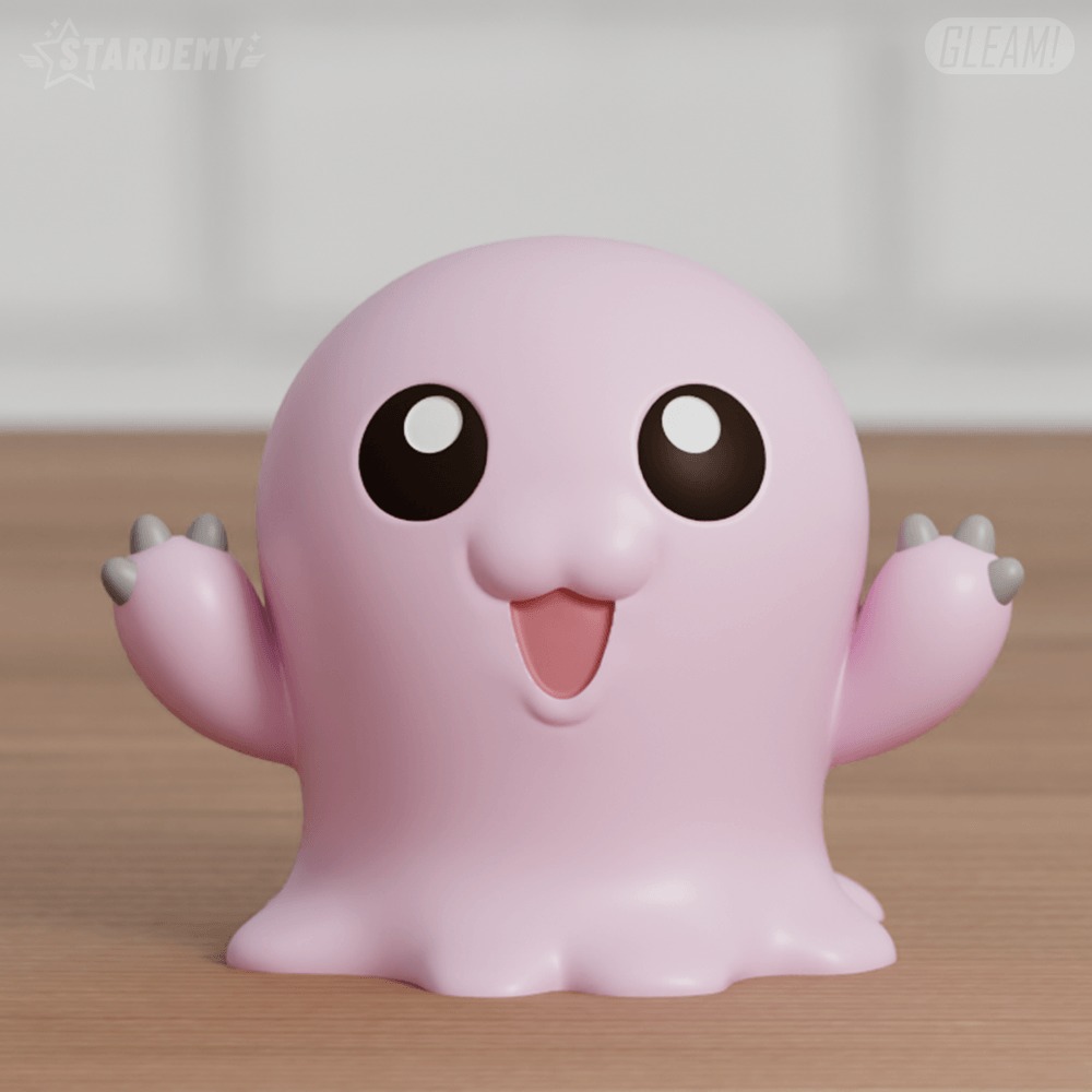 Mochimon Chibi 4 models Digimon Tentomon 3D print model_5