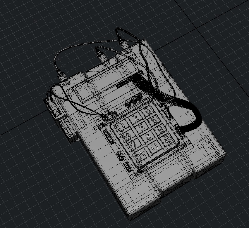 C4 Bomb CSGO Low-poly 3D model_8